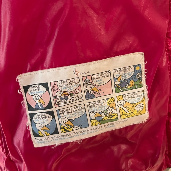 Red Moncler Puffer jacket - Picture 2 of 9